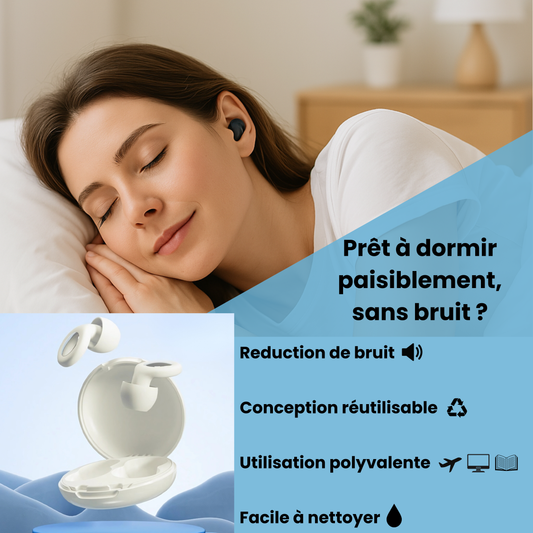 Bouchons d'oreilles en silicone insonorisant